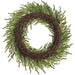 22" Glittered Artificial Cypress Wreath -Green (Pack of 2) - YWC115-GR