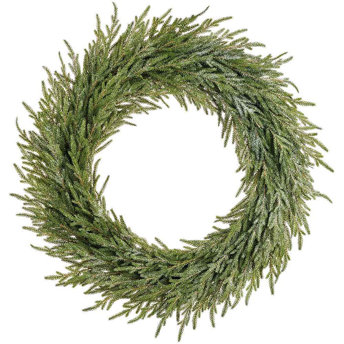 32" Artificial Cypress Wreath -Green - YWC116-GR