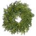 24" Artificial PE Cedar Hanging Wreath -Green - YWC502-GR