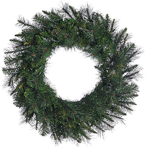 30" Artificial Canyon Pine Wreath -Green (Pack of 2) - YWC730-GR
