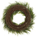 44" Deluxe Artificial Mixed Cedar Wreath -Green - YWC766-GR