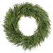 35" Glittered Artificial Deluxe Mixed Cedar Wreath -Green - YWC774-GR