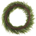 44" Glittered Artificial Deluxe Mixed Cedar Wreath -Green - YWC775-GR