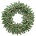 30" Artificial Evergreen Mountain Wreath, LED Pre-Lit -Green (Pack of 2) - YWE630-GR