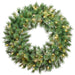 30" Artificial Evergreen Mountain Wreath, LED Pre-Lit -Green (Pack of 2) - YWE630-GR