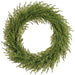 32" PE Soft-Touch Artificial Cypress Wreath -Green - YWN148-GR