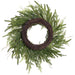 14" Artificial Juniper, Cypress & Berry Wreath -Green (Pack of 4) - YWN150-GR