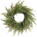 14" Artificial Juniper, Cypress & Berry Wreath -Green (Pack of 4) - YWN150-GR