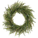 24" Artificial Juniper, Cypress & Berry Wreath -Green (Pack of 2) - YWN151-GR