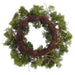 31.5" Pinecone & Pine Artificial Wreath -Green/Brown - YWN273-GR/BR