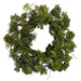 31.5" Pinecone & Pine Artificial Wreath -Green/Brown - YWN273-GR/BR