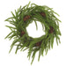 12" Cypress & Pinecone Artificial Wreath -Green/Brown - YWN329-GR/BR