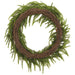 20" Artificial Cypress & Pinecone Wreath -Green/Brown - YWN330-GR/BR