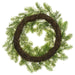 25" Iced Artificial Norway Spruce Hanging Wreath -Green/White - YWN444-GR/WH