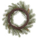 24" Artificial Pine & Pinecone Wreath -Green/Brown - YWN701-GR/BR