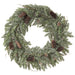 22" Artificial Pinecone & Pine Hanging Wreath -Green/Gray (pack of 2) - YWP027-GR/GY