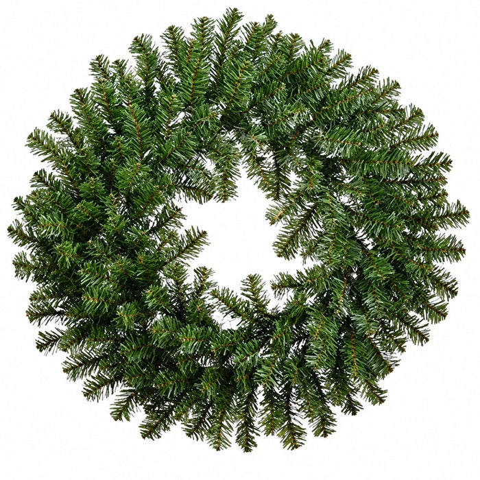 24" Balsam Pine Artificial Wreath -Green (Pack of 12) - YWP124-GR