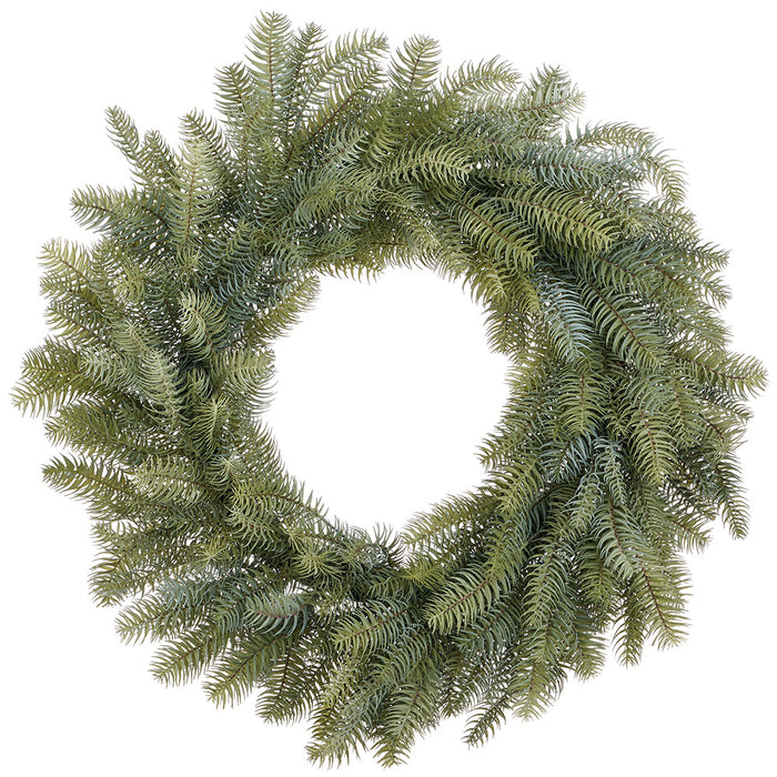30" Artificial Pine Wreath -Green/Gray - YWP513-GR/GY