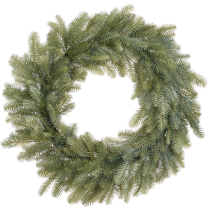 35" Artificial Pine Wreath -Green/Gray - YWP514-GR/GY