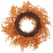 20" Flocked Artificial Halloween Pine Wreath -Orange - YWP628-OR