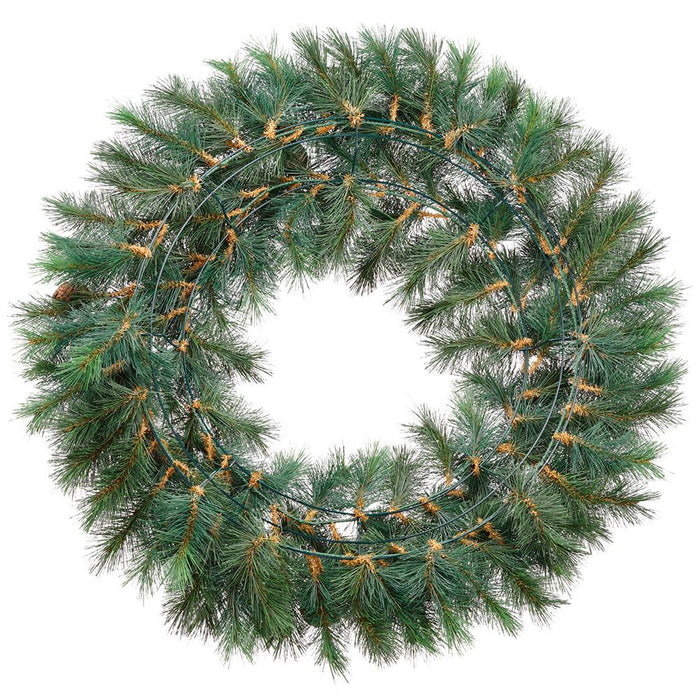 30" Artificial Royal Oregon Pine & Pinecone Wreath -Green (Pack of 2) - YWR130-GR
