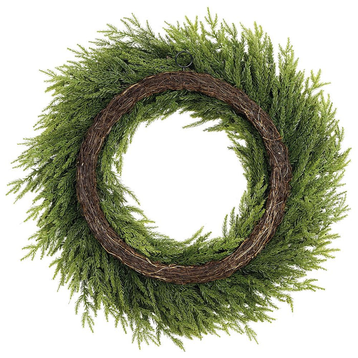 30" Artificial Spruce Wreath -Green (Pack of 2) - YWS614-GR