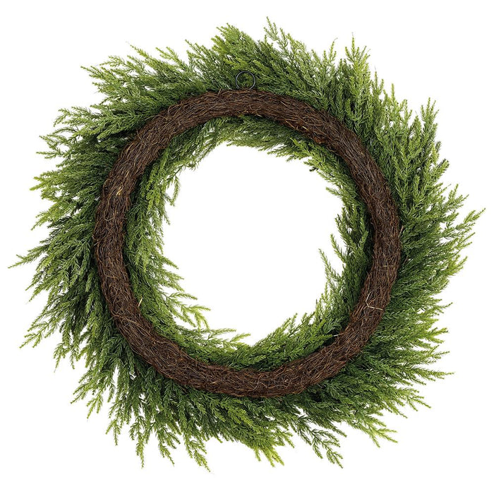 35" Artificial Spruce Wreath -Green - YWS615-GR