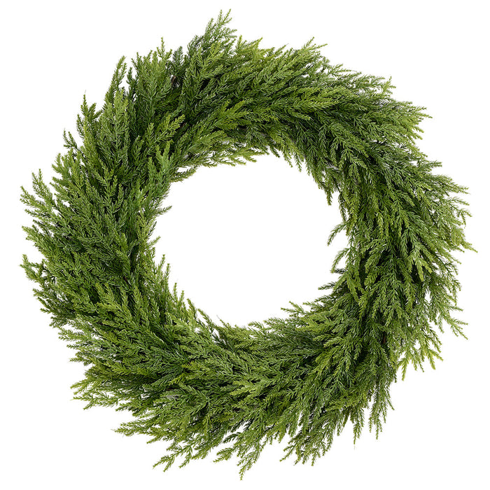 35" Artificial Spruce Wreath -Green - YWS615-GR
