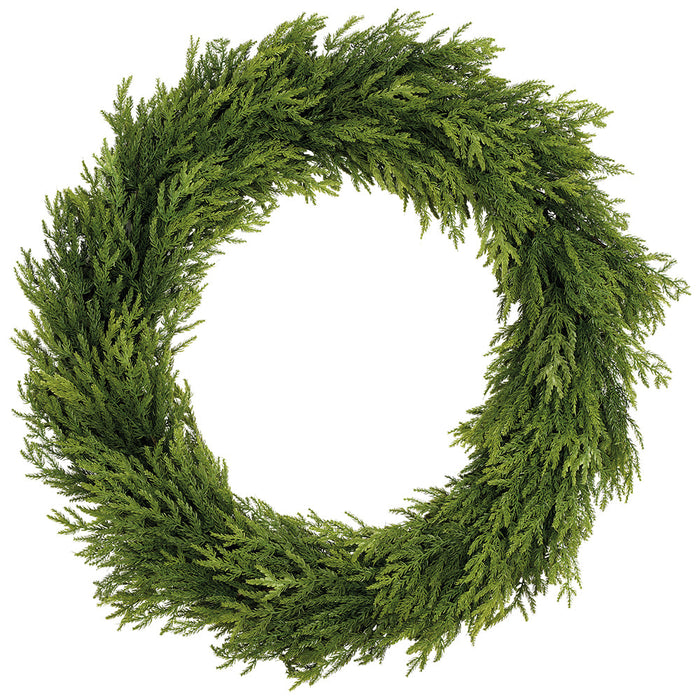 44" Artificial Spruce Wreath -Green - YWS616-GR