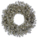 30" Artificial Tinsel Wreath, LED Pre-Lit -Platinum (Pack of 4) - YWT030-PM