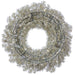 30" Artificial Tinsel Wreath, LED Pre-Lit -Platinum (Pack of 4) - YWT030-PM