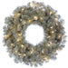 30" Artificial Tinsel Wreath, LED Pre-Lit -Platinum (Pack of 4) - YWT030-PM