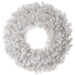 30" Artificial White Noble Wreath, Micro LED Pre-Lit -White (Pack of 2) - YWW230-WH