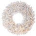 30" Artificial White Noble Wreath, Micro LED Pre-Lit -White (Pack of 2) - YWW230-WH