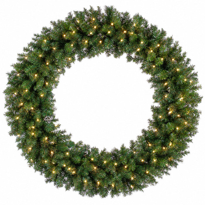 60" Artificial Windsor Pine Wreath, Pre-Lit -Green - YWW860-GR