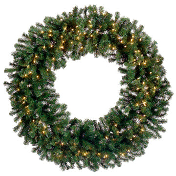 60" Artificial Windsor Pine Lighted Hanging Wreath -Green - YWW860-GR