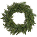 24" Mixed Pine & Juniper Artificial Wreath -Green - YWX003-GR