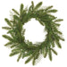 24" PE Soft-Touch Mixed Pine & Juniper Artificial Wreath -Green - YWX007-GR
