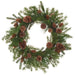 27" Pinecone & Mixed Pine Artificial Wreath -Brown/Green (Pack of 4) - YWX048-BR/GR