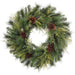 30" Artificial Pinecone, Cedar & Pine Wreath -Green/Brown - YWX130-GR/BR
