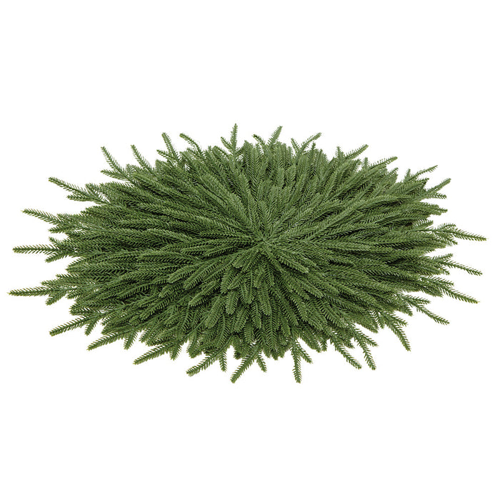 26" Wide Holiday Artificial Willow Pine Oval Placement -Green (Pack of 6) - YZ7467-GR