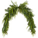 5' Wide PE Soft-Touch Artificial Mixed Cedar & Pine Mantel Swag -Green (Pack of 4) - YZCMAG-60