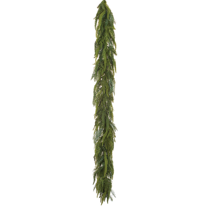 6' PE Soft-Touch Mixed Cedar & Pine Artificial Garland -Green (Pack of 2) - YZCMAG-72