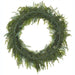 32" PE Soft-Touch Artificial Mixed Cedar & Pine Wreath -Green - YZCMAW-32