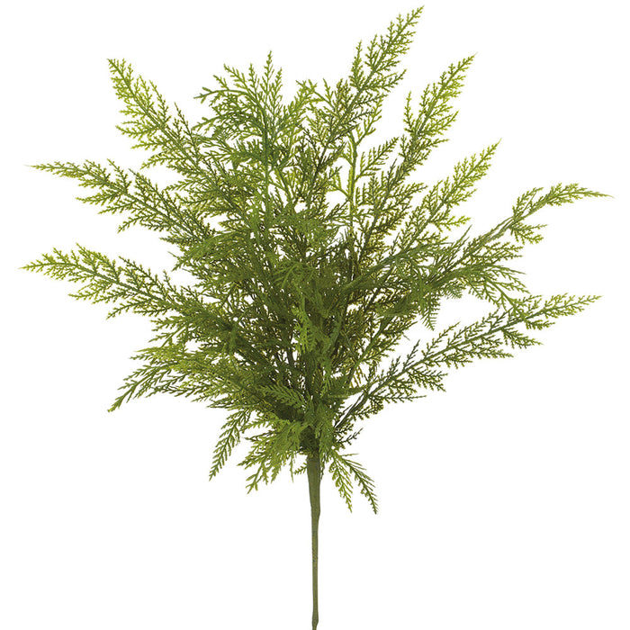 24" PE Soft-Touch Artificial Cedar Stem -Green (Pack of 12) - YZCSAS-24