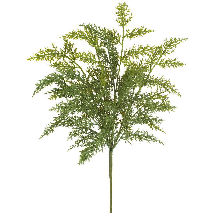28" PE Soft-Touch Artificial Cedar Stem -Green (Pack of 36) - YZCSAS-28