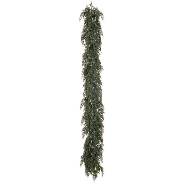 6' PE Soft-Touch Juniper Artificial Garland -Gray/Green (Pack of 4) - YZJSBG-72