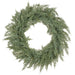22" PE Soft-Touch Artificial Juniper Wreath -Gray/Green (Pack of 4) - YZJSBW-22
