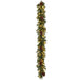 6' Caspian Mixed Pine & Pinecone Artificial Garland, LED Pre-Lit -Green/Brown (Pack of 4) - YZMX2G-6L