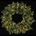 24" Artificial Noble Fir Wreath, LED Pre-Lit -Green (Pack of 12) - YZNBAW-24/LD